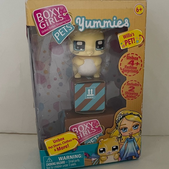 3 PIECE Boxy Girls Pets Yummies the Hamster   Lulu The Monkey   Mini Bee - Picture 4 of 8